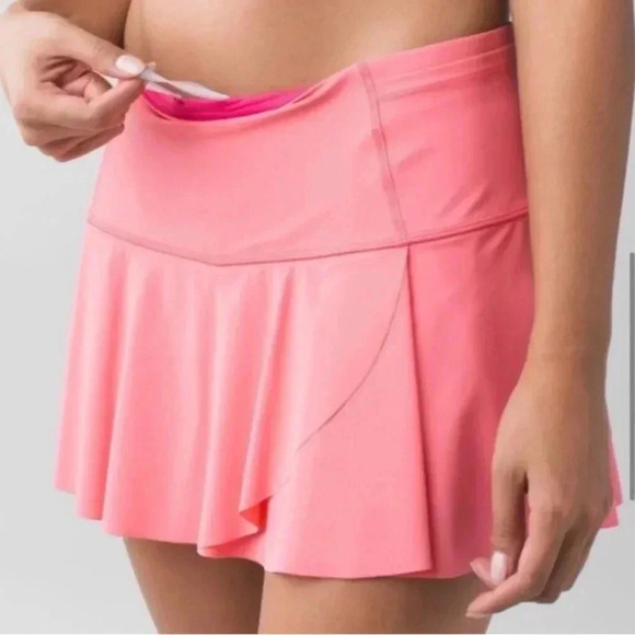Lululemon Hit Your Stride Skirt Skort Pink Lemonade Size 6 - Picture 8 of 8